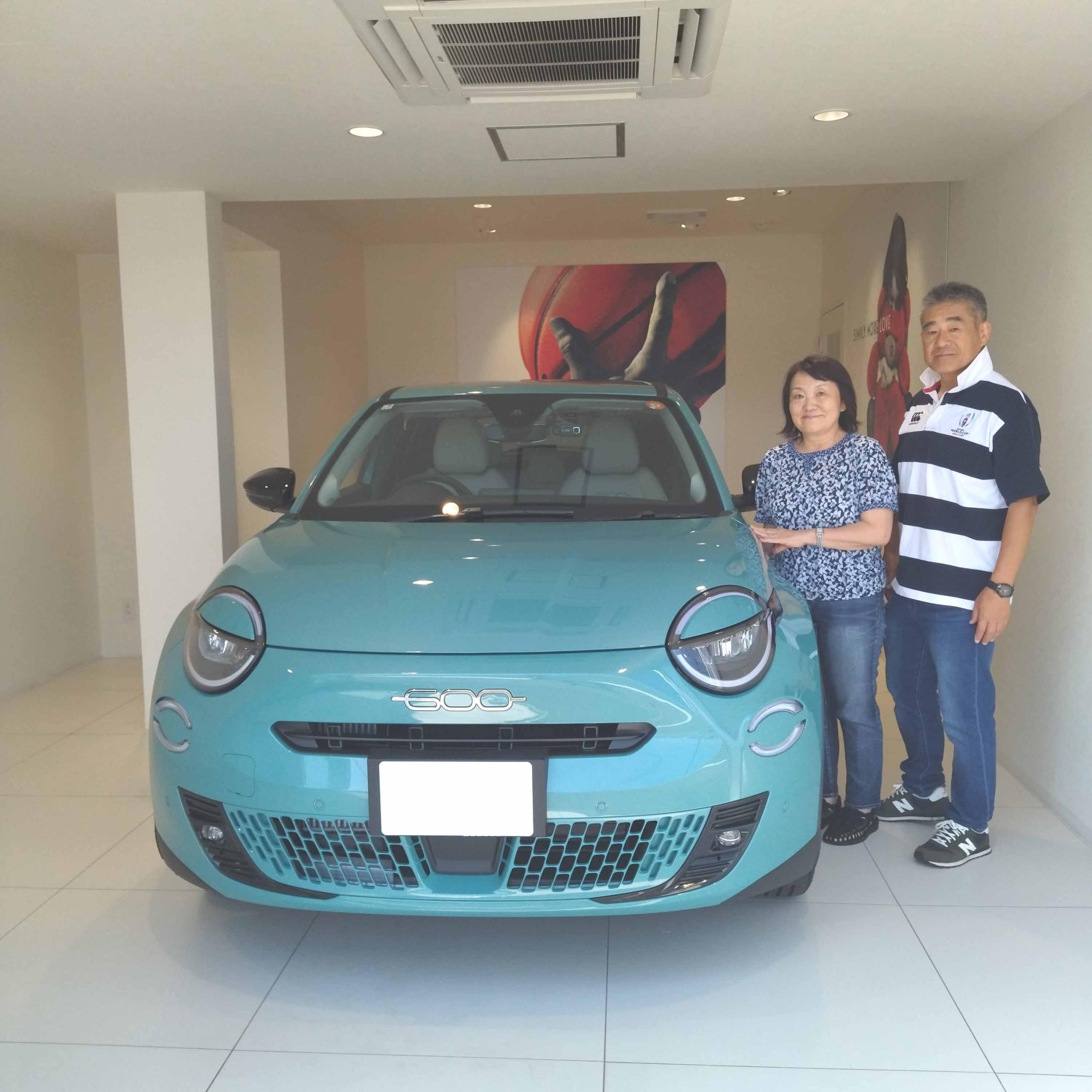 納車のご紹介 FIAT600 HYBRID Laprima SKYBLUE｜フィアット／アバルト