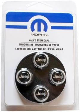 Mopar Jeep ブラック バルブステムキャップ