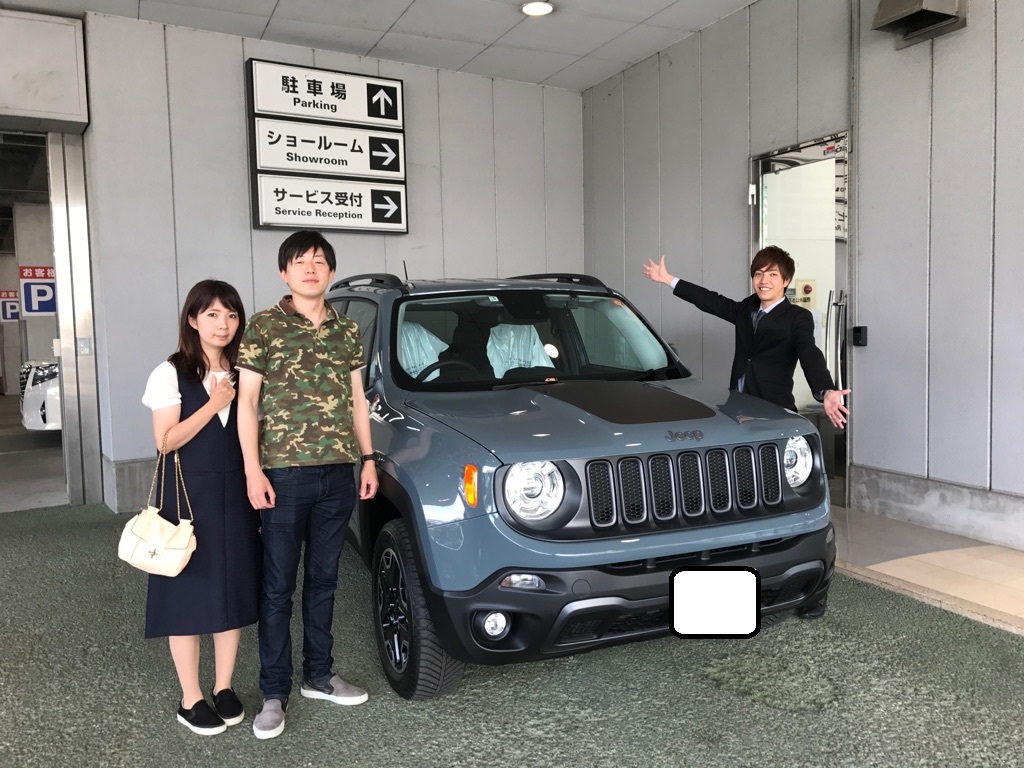 ご納車 レネゲード トレイルホーク ジープ神戸スタッフブログ Jeep Official Dealer Site