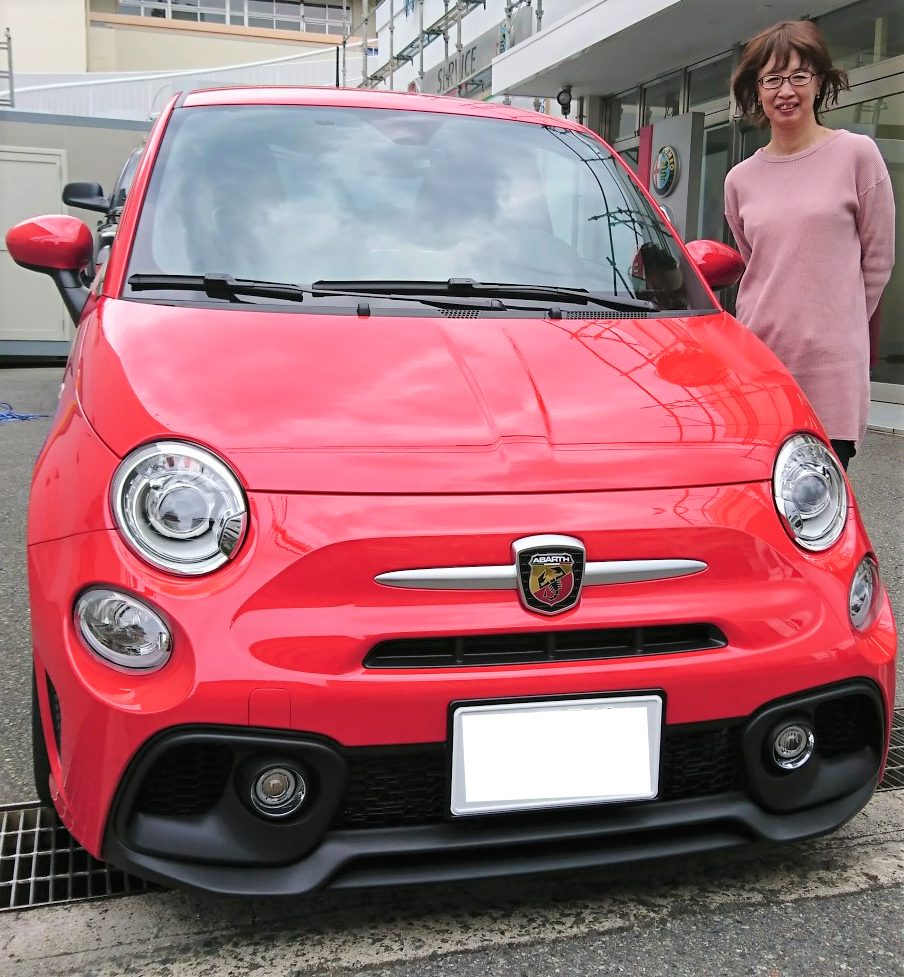 ご納車 Abarth 595 Mt フィアット アバルト新大阪スタッフブログ Fiat Abarth Official Dealer Site