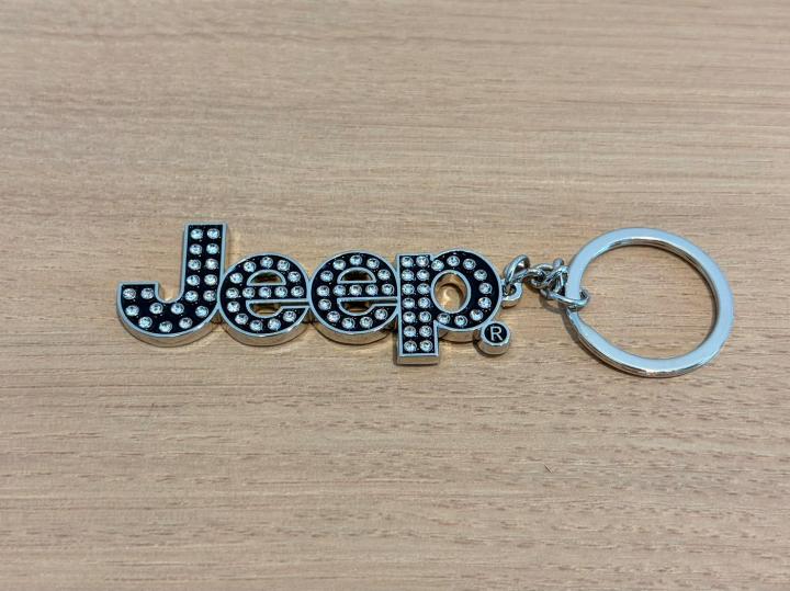 Jeep ラインストーンキーホルダー