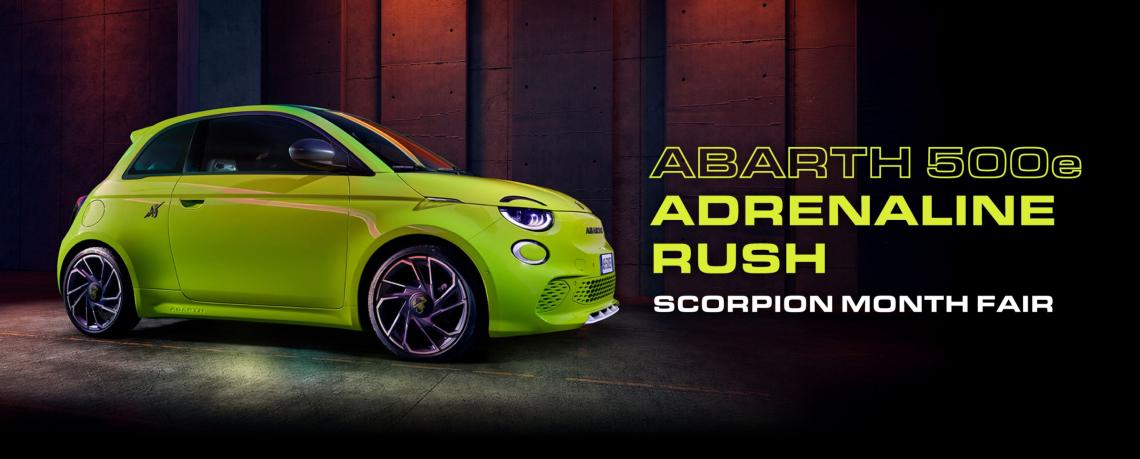 『ABARTH 500e ADRENALINE RUSH SCORPION MONTH FAIR』開催