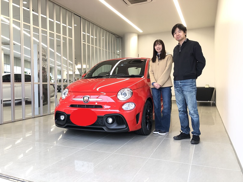 アバルト595ご納車で御座います フィアット アバルト横浜町田スタッフブログ Fiat Abarth Official Dealer Site