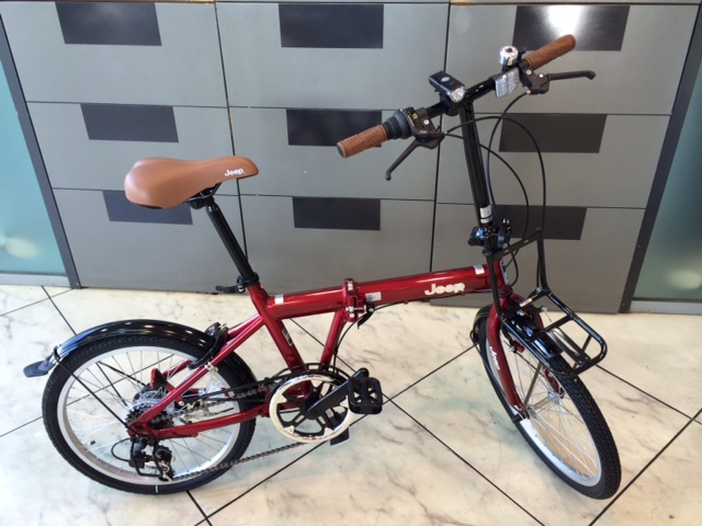 折りたたみ自転車 赤　Jeep Jeep BICYCLES | 浜松スタッフブログ | ジープ正規販売店 中京