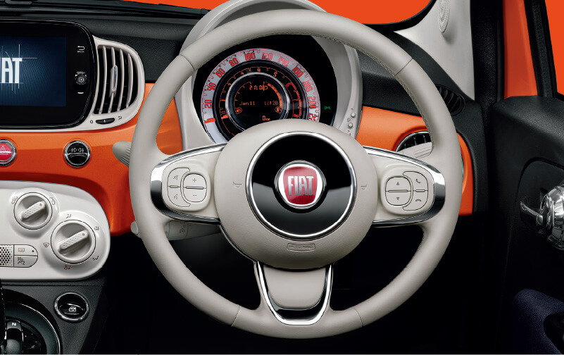 クラシック フィアット500 純正ステアリング FIAT