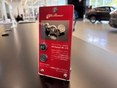 盗難防止用　ロゴ入りナンバーロックボルト