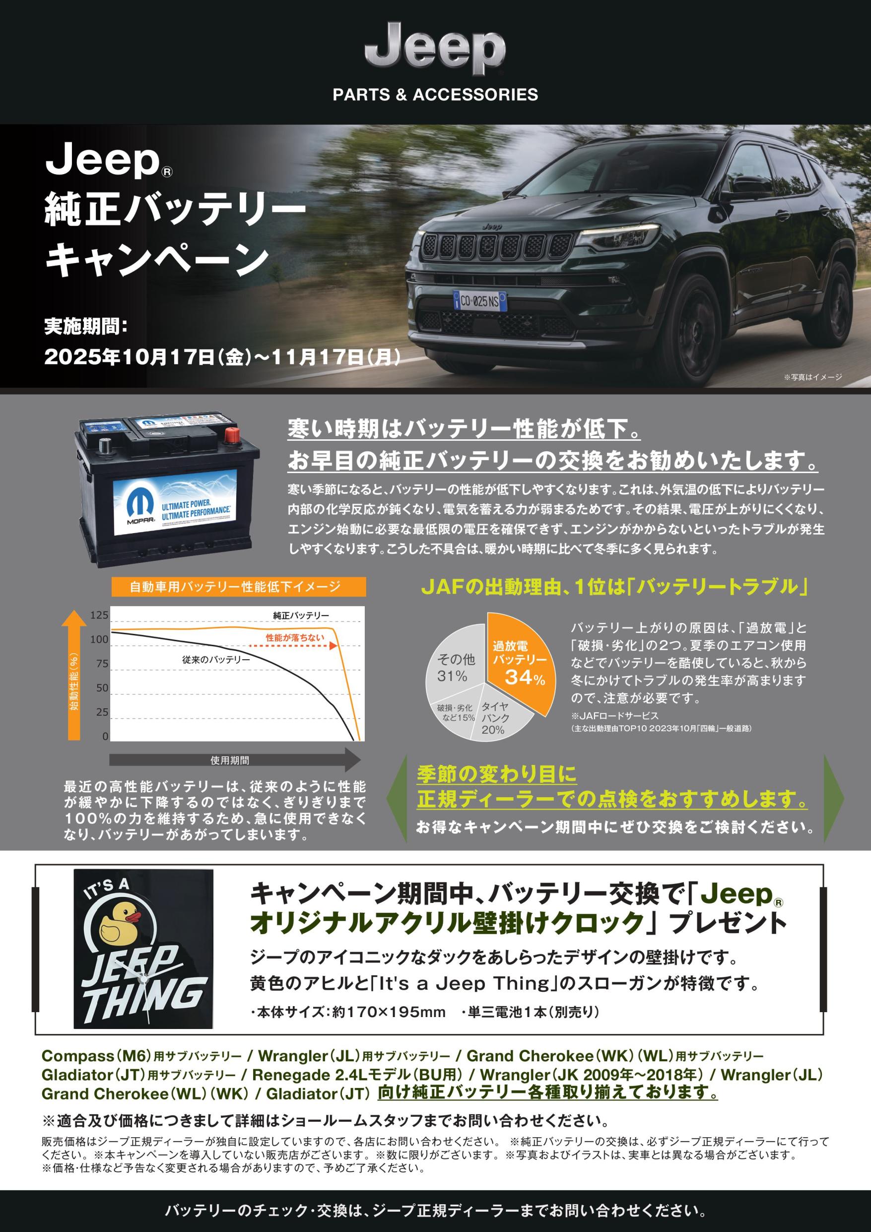 バッテリー交換キャンペーン