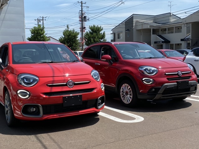 500X CROSSの「赤」と500X SPORTの「赤」｜フィアット／アバルト新潟