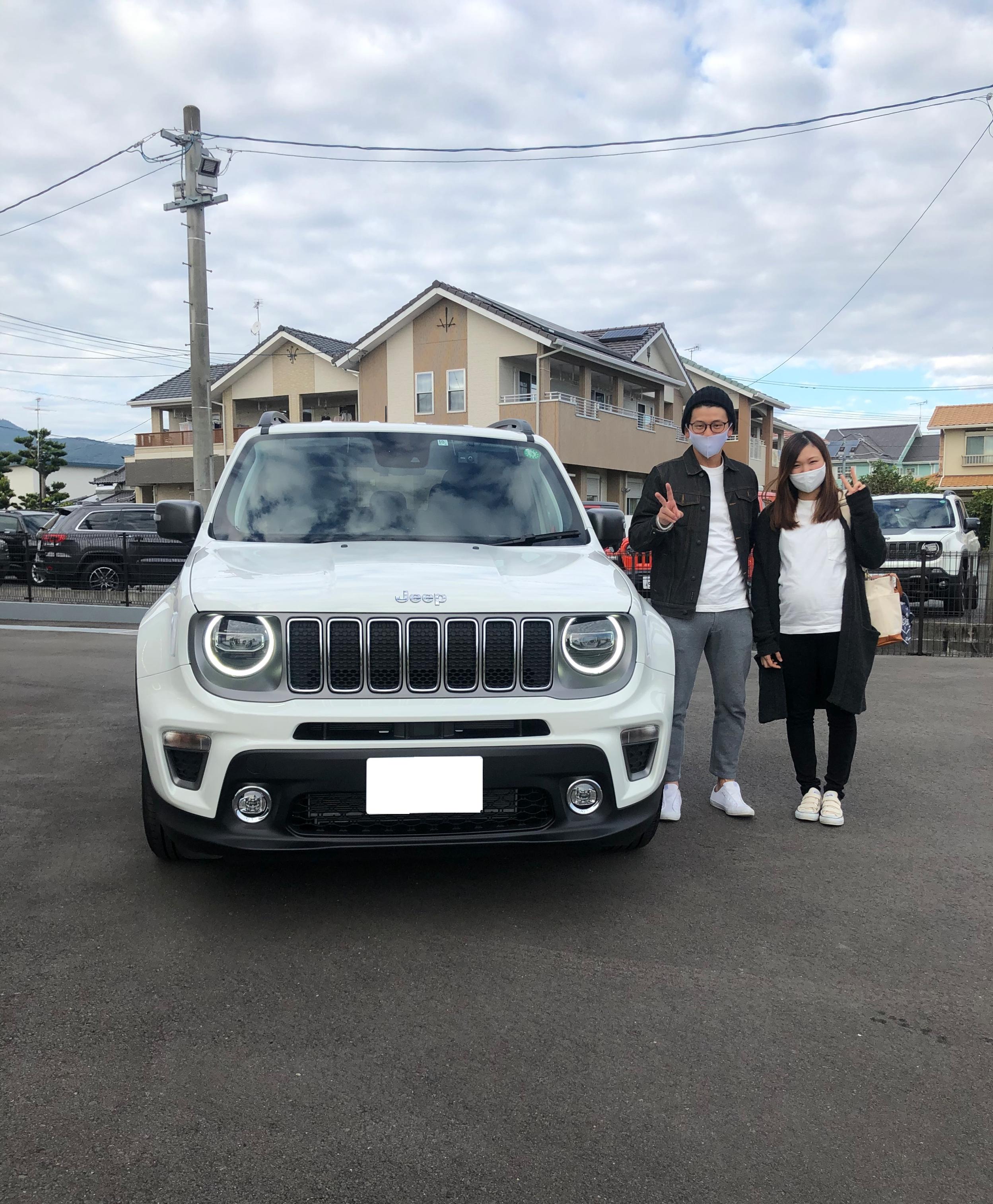 レネゲード納車させて頂きました ジープ熊本スタッフブログ Jeep Official Dealer Site