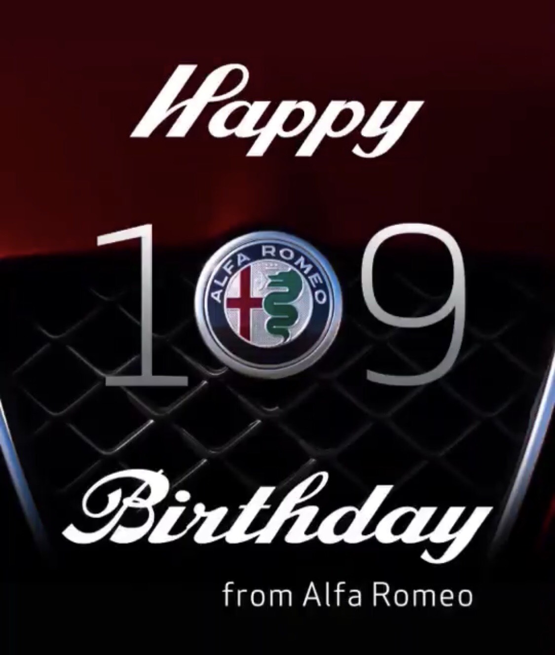 Happy 109th Birthday From Alfa Romeo アルファ ロメオ福岡スタッフブログ Alfa Romeo Official Dealer Site