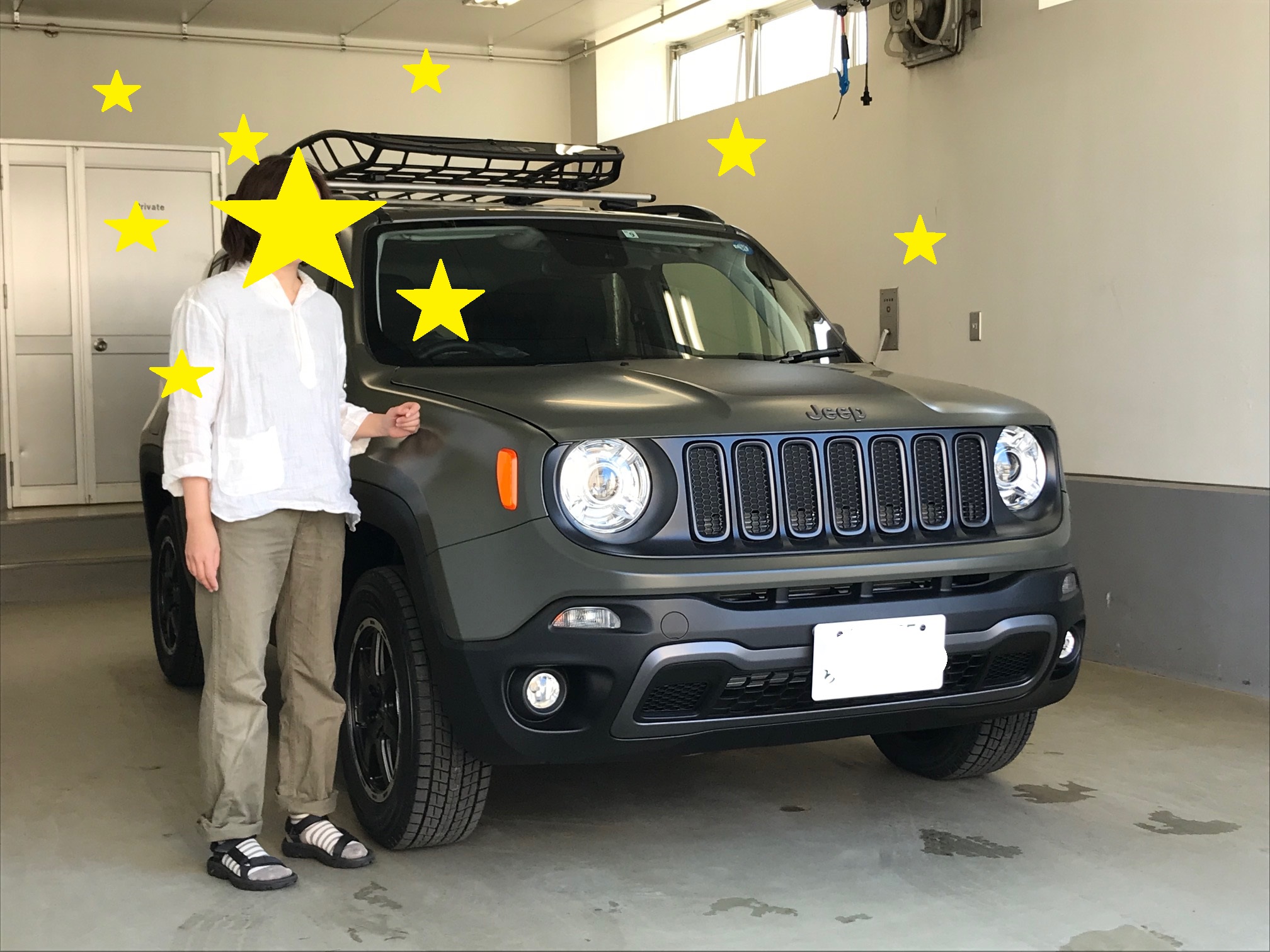 先日のご納車！！ レネゲード マットグリーン！！｜ジープ札幌東スタッフブログ｜Jeep Official Dealer Site