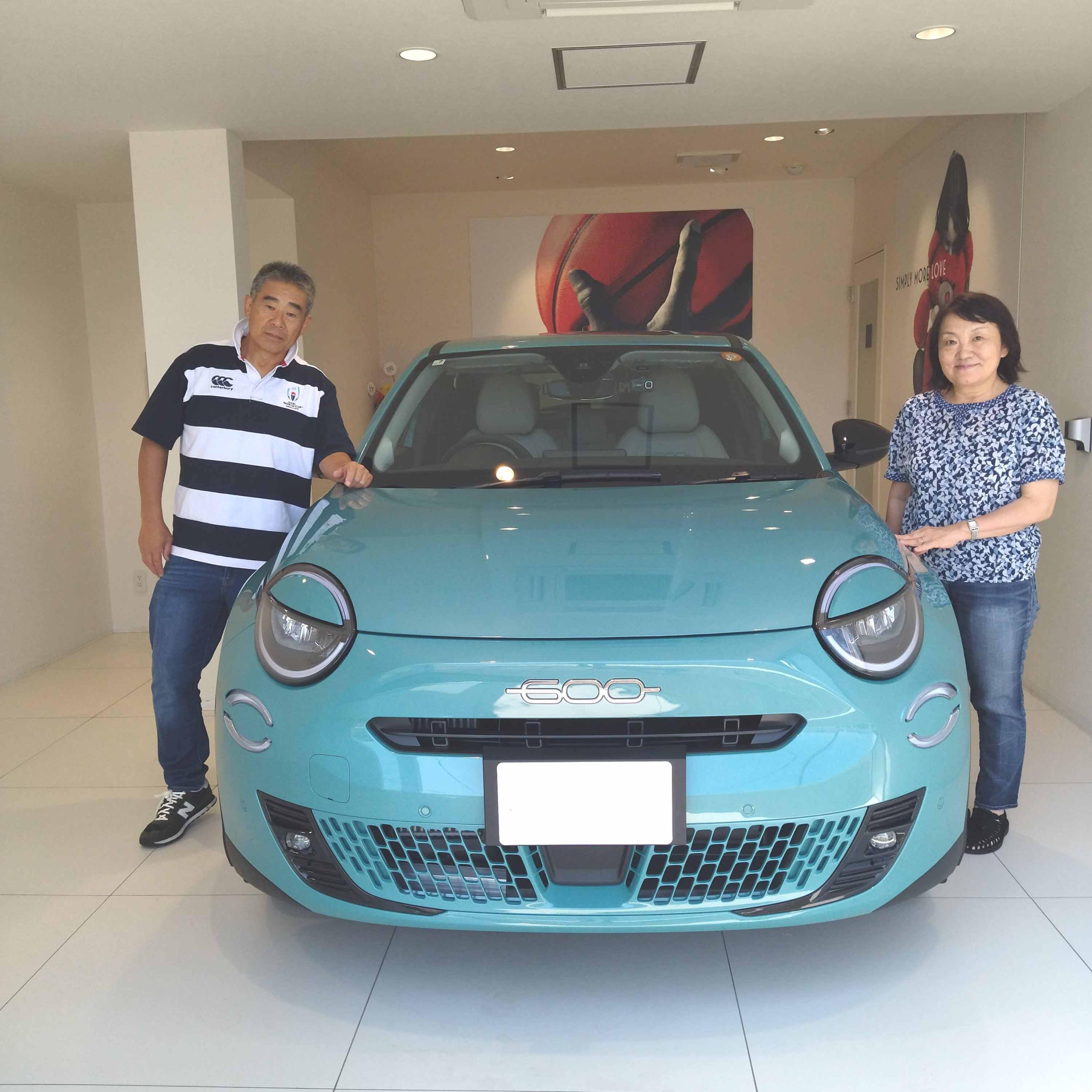 ★値下げしました★【新品】アセッテナイ 2個セット ＋ ハーバルラビット 納車のご紹介 FIAT600 HYBRID Laprima SKYBLUE｜フィアット／アバルト