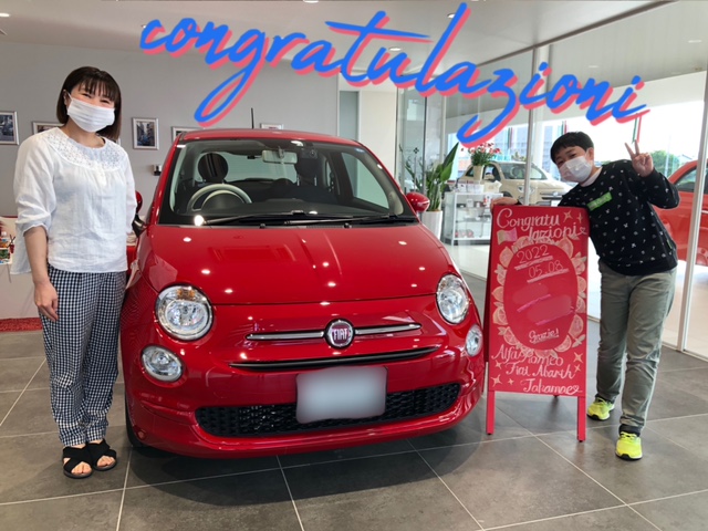 本日のご納車式 Alfa Romeo 高前 Fiat Abarth 高前